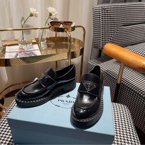 Prada Glossy Black Women's Loafers